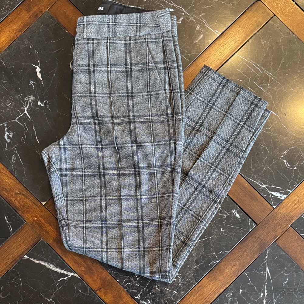 Gray Plaid Pants